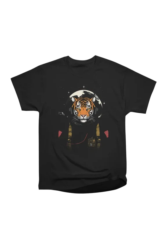 Tiger in Space T-Shirt Tee Gift For Him Merch For Her Apparel For Friend