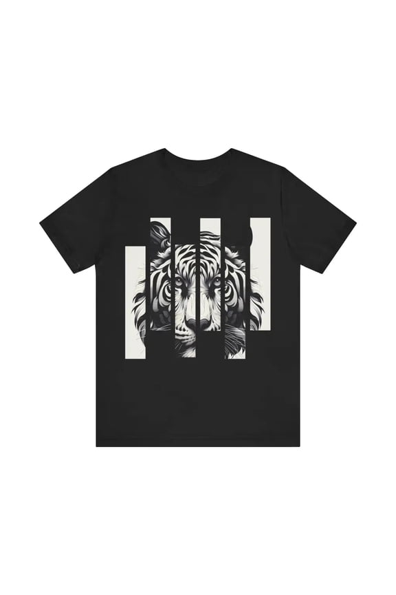Tiger in Stripes - Jersey Short Sleeve Tee