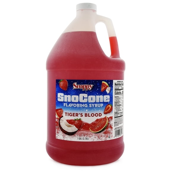 Tiger's Blood Snappy Snow Cone Syrup (1 Gallon)