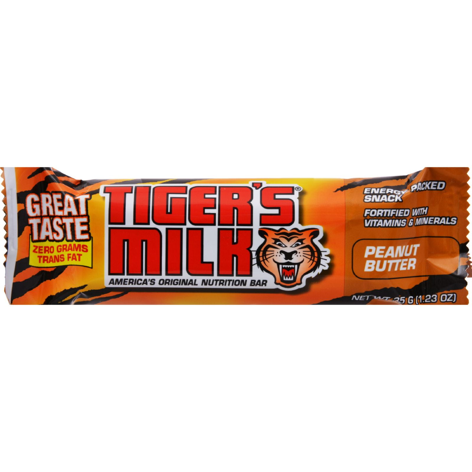 Tiger's Milk Bar, 6 Grams of Protein, Peanut Butter & Crunch, 1.23 Oz