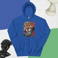 thumbnail image 1 of Tiger,-skull-and-samurai-armor Hoodie (Royal, S), 1 of 1