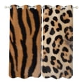 thumbnail image 1 of Tiger stripes leopard spots wild cats Sunshade Curtains Home Bedroom Living Room Dining Room Home Decor Window Drapes 2 PCS, 1 of 5