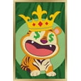 thumbnail image 1 of Tiger with Crown Wall Poster, 22.375" x 34", Framed, 1 of 3