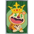 thumbnail image 1 of Tiger with Crown Wall Poster, 22.375" x 34", Framed, 1 of 3