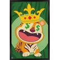 thumbnail image 1 of Tiger with Crown Wall Poster, 22.375" x 34", Framed, 1 of 3