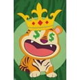 thumbnail image 1 of Tiger with Crown Wall Poster, 22.375" x 34", 1 of 3