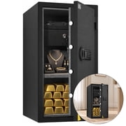 TigerKing 6.0 Cu ft Fireproof Safe Box with with Drawer, Steel Security Box for Home Office Money Documents