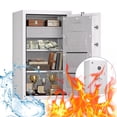 thumbnail image 1 of TigerKing Large Fireproof Safe, 8.78 Cu Ft Steel Home Safe Box with Digital Lock, UL72 1200°F 30Min Fire & 72Hr Waterproof, Matte Finish, White, 1 of 9