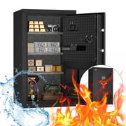 Tigerking Large Fireproof Safe, 8.78 Cu. ft. Steel Home Safe Box with Digital Lock and DIY Pegboard Door for Home and Office