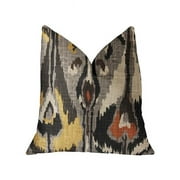 Tigerlily Gray Luxury Throw Pillow, 24 x 24 in.