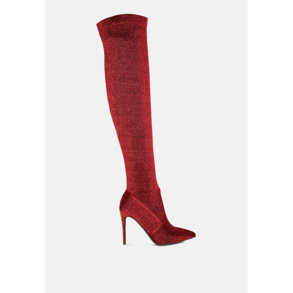 Tigerlily Knitted Stiletto Long Boots