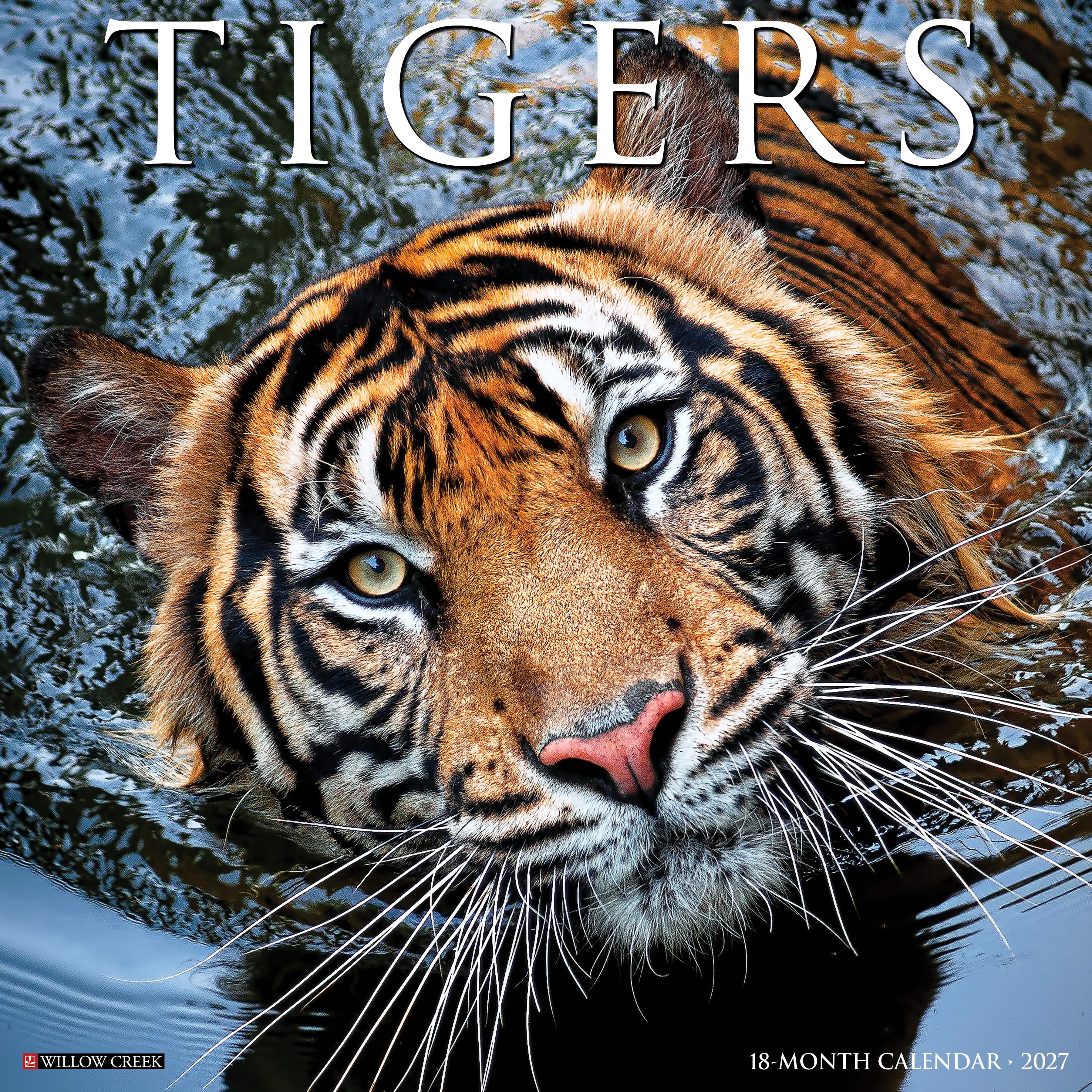 Willow Creek Press, Tigers 2027 Wall Calendar