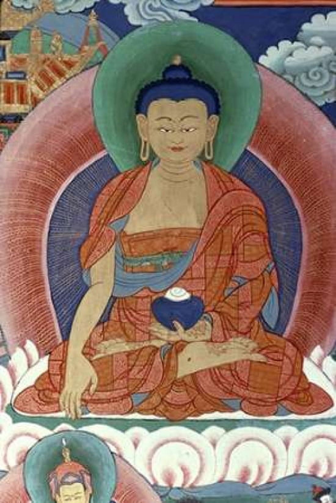 Tigers Den - Detail of Buddha Canvas Art - Unknown (12 x 18)
