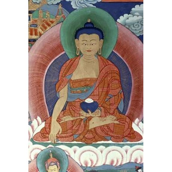 Tigers Den - Detail of Buddha Canvas Art - Unknown (12 x 18)