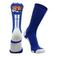thumbnail image 1 of Tigers Logo Athletic Crew Socks (Royal/White, Small), 1 of 2