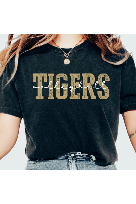 Tigers Mascot Shirt Game Day Football Tee