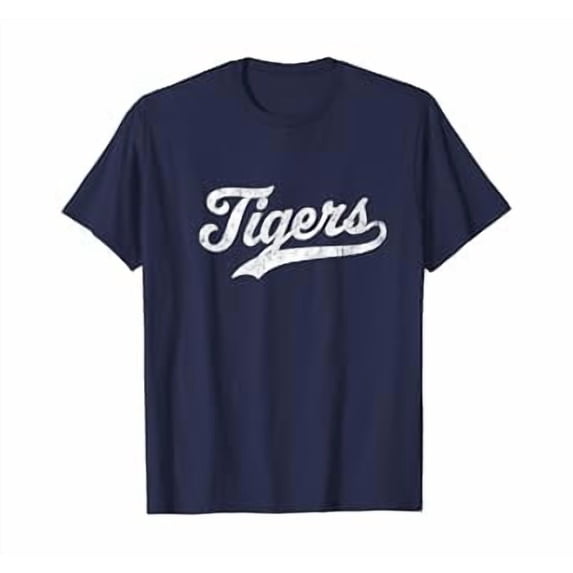 Tigers Mascot T Shirt Vintage Sports Name Tee Design