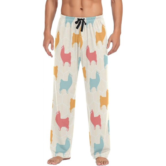 Tigers Pajama Pants Mens Lounge Pants Straight-Fit Men Pajama Bottoms with Drawstring Pockets