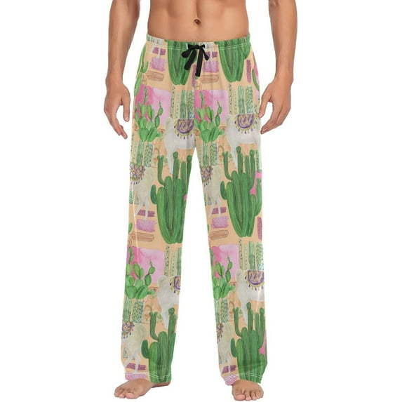 Tigers Pajama Pants Mens Lounge Pants Straight-Fit Men Pajama Bottoms with Drawstring Pockets