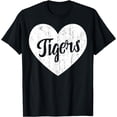 thumbnail image 1 of Tigers School Sports Fan Team Spirit Mascot Cute Heart Gift T-Shirt, 1 of 3