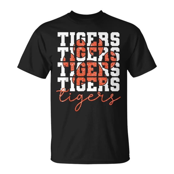 Tigers School Sports Name Spirit Back To School TShirt