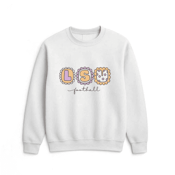 Tigers Sports Spirit Pride Long Sleeve Football Graphic Sweatshirt, for men & women, up to size 5XL