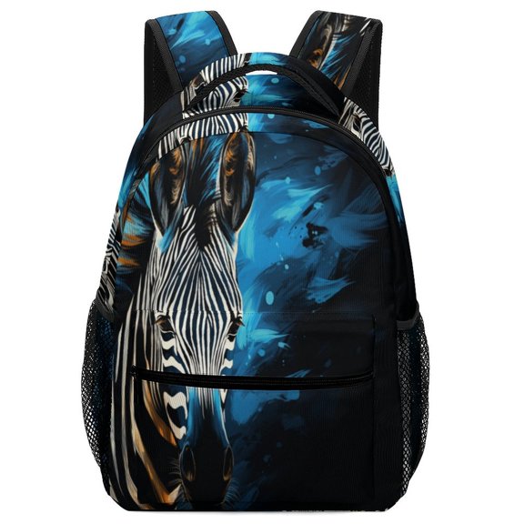 Tigers Wolves Zebras Animals Backpack Men Women Teenage Daypack College Canvas Bags Lightweight