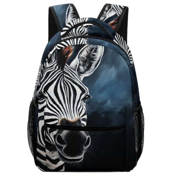 Tigers Wolves Zebras Animals Backpack for Business Daypack College Canvas Bags Durable