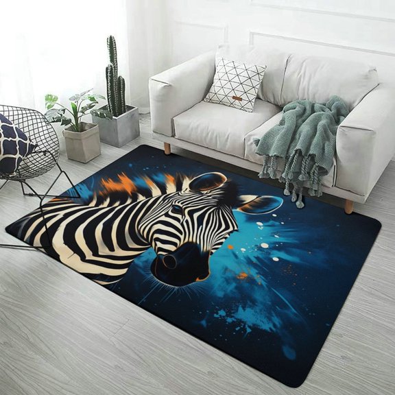 Tigers Wolves Zebras Animals Home Decor Living Room Carpet Non-slip Soft Comfy Floor Rug Kitchen Bedroom Entrance Doormat Mats