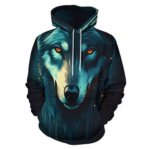 Tigers Wolves Zebras Animals Men's Women Vintage 3D Hooded Sweatshirt - All-Season Loose Fit Streetwear