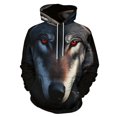 thumbnail image 1 of Tigers Wolves Zebras Animals Men's Women Vintage 3D Hooded Sweatshirt - All-Season Loose Fit Streetwear, 1 of 6