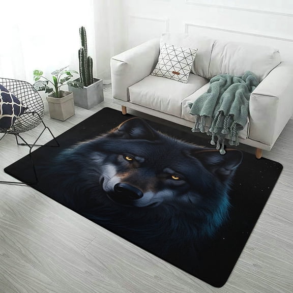 Tigers Wolves Zebras Animals Soft Comfy Area Rugs Carpet Suitable Flannel for Living Room Kitchen Bedroom Laundry Room Home Decorations