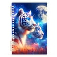 thumbnail image 1 of Tigers and American Flag Notebooks 1-subject Journal 60 Sheets A5 College Ruled Paper Detachable Ring 8.3"x5.7", 1 of 8