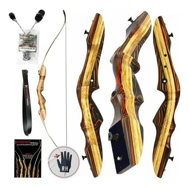 Tigershark Takedown Recurve Bow Standard & PRO Versions 62" Hunting