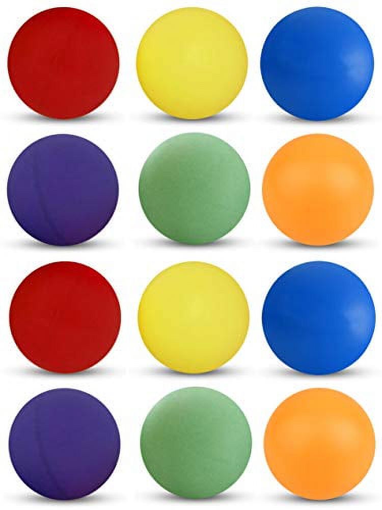 Tigertail Sports Recreational-Quality (1-Star, 40mm) Ping Pong Balls - Red,  Yelow, Blue, Purple, Green, Orange (2 Each), 12-Pack