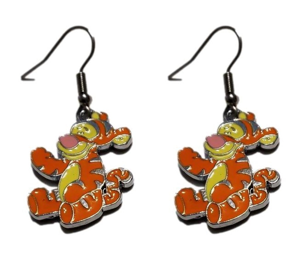 Tigger Cartoon Character French Wire Earrings