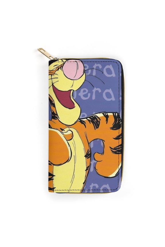 Tigger Cute Cartoon zippered PU card holder wallet 19.7x10.5cm