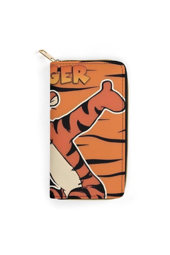 Tigger Cute Cartoon zippered PU card holder wallet 19.7x10.5cm