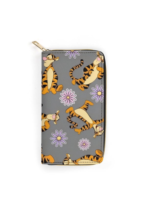 Tigger Cute Cartoon zippered PU card holder wallet 19.7x10.5cm