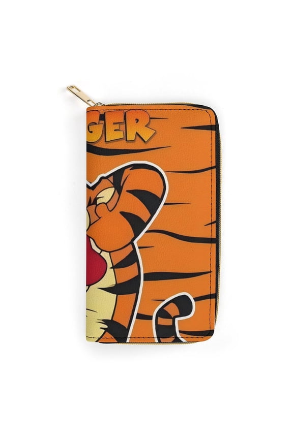 Tigger Cute Cartoon zippered PU card holder wallet 19.7x10.5cm