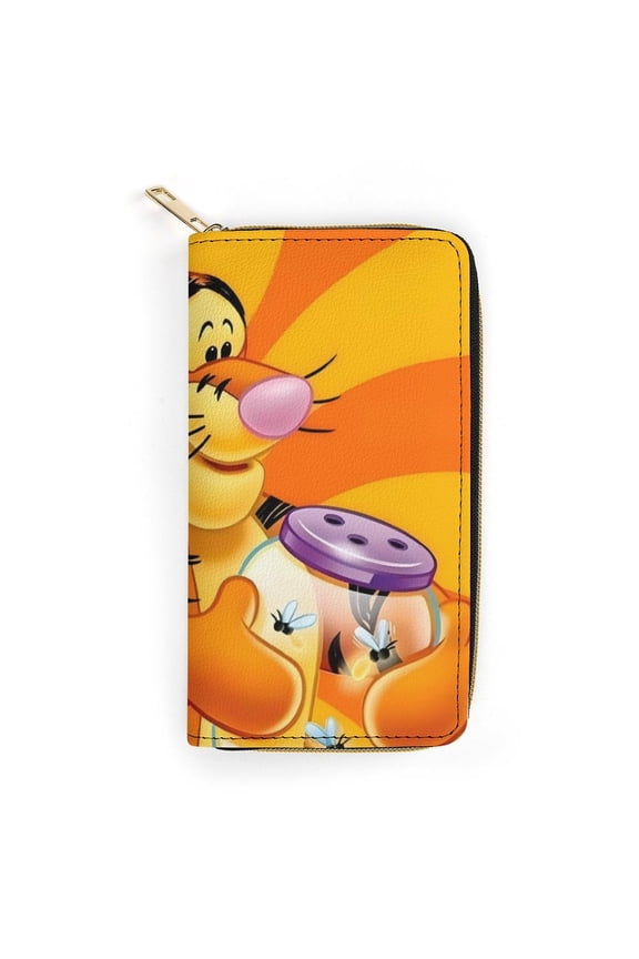Tigger Cute Cartoon zippered PU card holder wallet 19.7x10.5cm