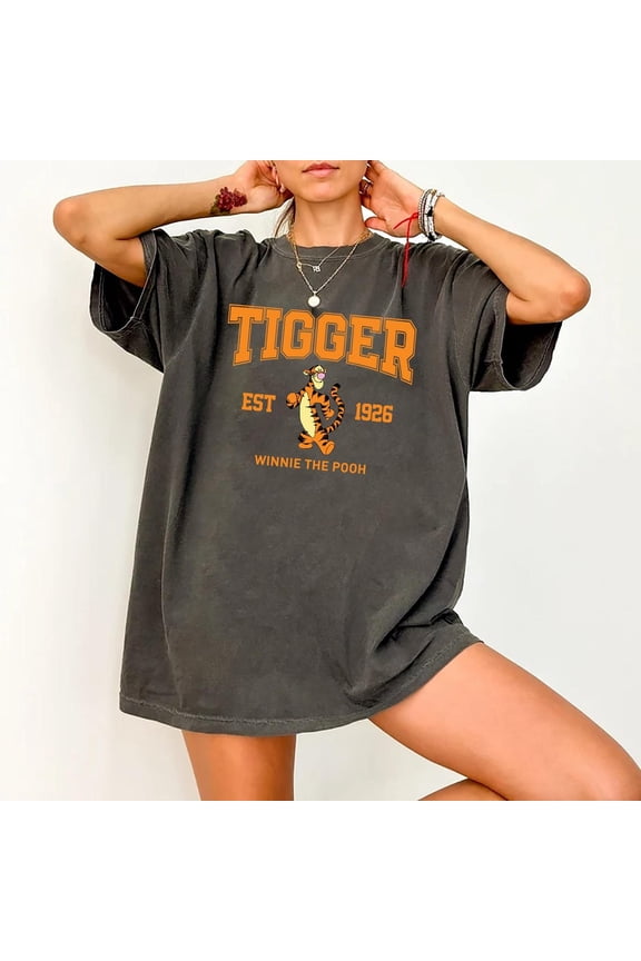 Tigger Est 1926 Winnie the Pooh Comfort Colors T-Shirt,Granite Color,Size XL