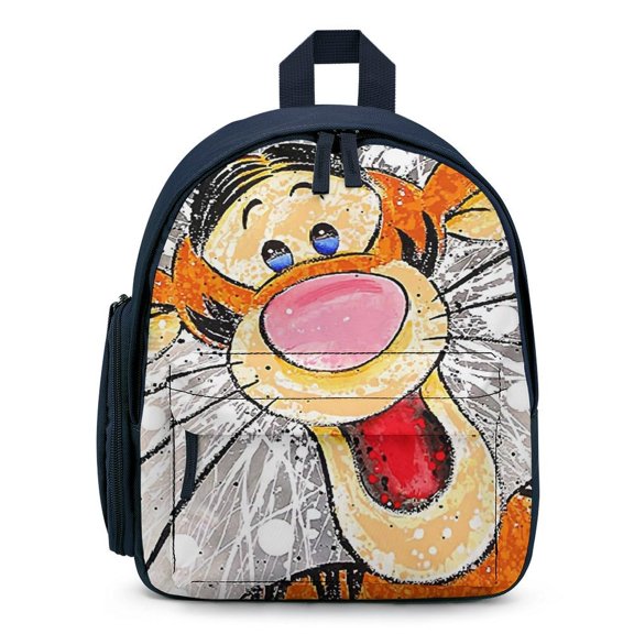 Tigger Mini Backpacks Cute Cartoon Casual Small Bookbag Fashion Laptop Bag Daypack for Travel Hiking School