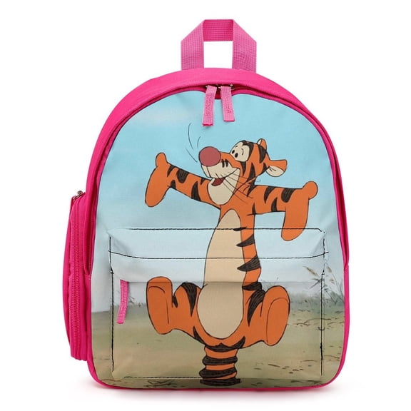 Tigger Mini Backpacks Cute Cartoon Casual Small Bookbag Fashion Laptop Bag Daypack for Travel Hiking School