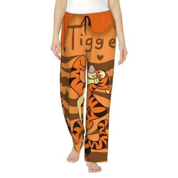 Tigger Women's Pajama Pants Comfy Casual Loose Sleep Bottoms Pants Drawstring Wide Leg Long Lounge Pants