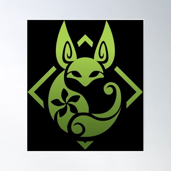 Tighnari Logo - Genshin Impact Poster Wall Art, Modern Wall Decor, 8x12 UNFRAMED