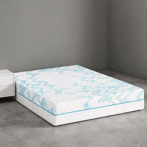 Tight Top 10-Inch Short Queen Memory Foam Mattress for RV - White-Toned Cooling Foam, Medium Firm Support