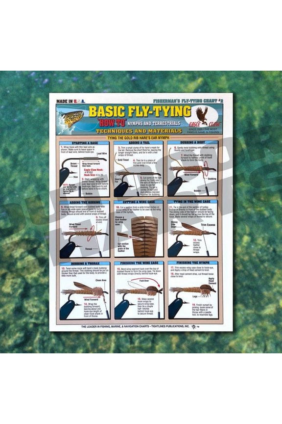Tightline Publications Basic Fly Tying Chart # 2