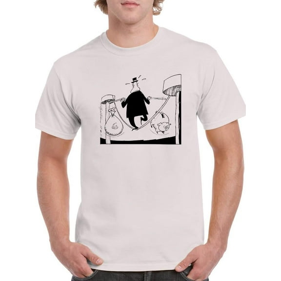 Tightrope T-Shirt Men -Wilfred Hildonen Designs, Male Small