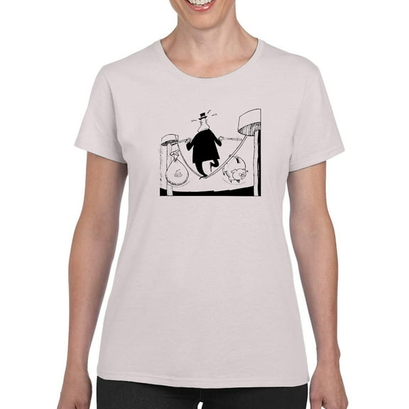 Tightrope T-Shirt Women -Wilfred Hildonen Designs, Female 3X-Large